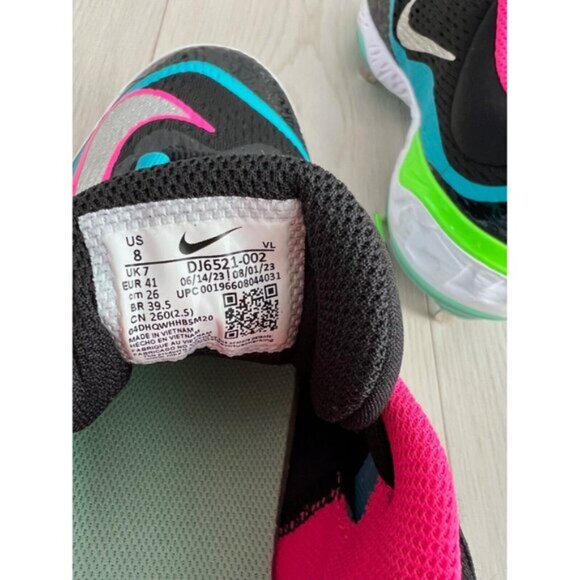 Nike DJ6521-002 Alpha Huarache Elite 4 Low NRG Baseball Cleats ( 8 ) - Picture 6 of 8